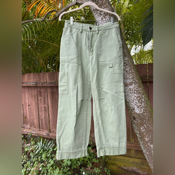 Billabong Cargo Pants Green Size 25 - Picture 2 of 7
